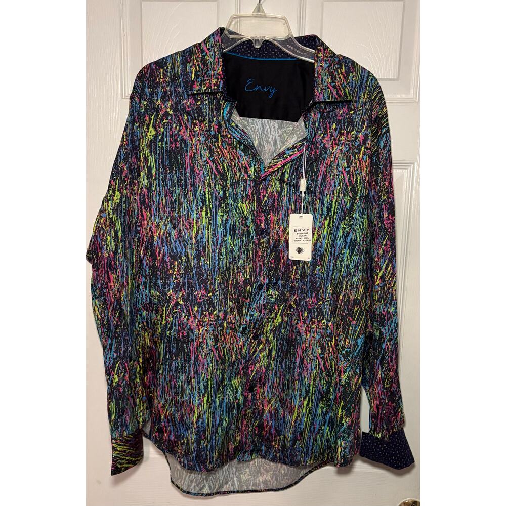 Envy men’s colorful button down‎ shirt. Size XXL